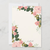 Invitation florale sentimentale (Dos)