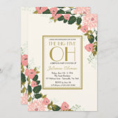 Invitation florale sentimentale (Devant / Derrière)