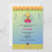 Invitation florale Shree Laxmi Puja (Devant)