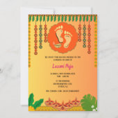 Invitation florale Shree Laxmi Puja (Devant)
