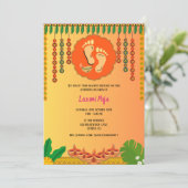 Invitation florale Shree Laxmi Puja (Debout devant)