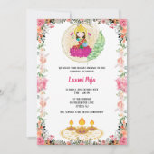 Invitation florale Shree Laxmi Puja (Devant)
