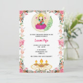 Invitation florale Shree Laxmi Puja (Debout devant)