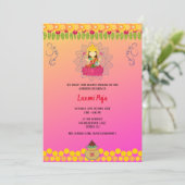 Invitation florale Shree Laxmi Puja (Debout devant)