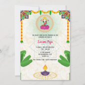 Invitation florale Shree Laxmi Puja (Devant)