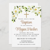 Invitation florale simple (Devant / Derrière)