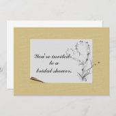 Invitation florale simple et élégante (Devant / Derrière)