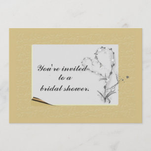 Invitation florale simple et élégante