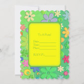 Invitation florale sur mesure (Dos)