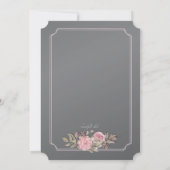 Invitation florale sur tableau noir (Dos)