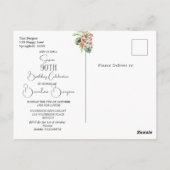 Invitation florale tropicale pour le 90e anniversa (Dos)