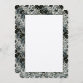 Invitation florale vide (Devant / Derrière)