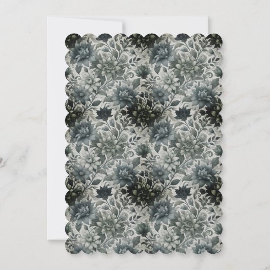 Invitation florale vide (Dos)