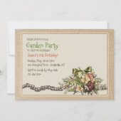 Invitation florale Vintage (Devant)