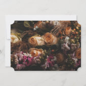 Invitation florale vintage foncée (Dos)