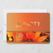 Invitation Florales d'automne (Devant)