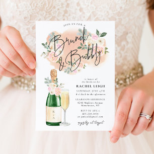 Invitation Florales Rêveuses V2 Brunch & Bulles
