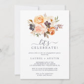 Invitation Florales rustiques de la Terre Célébrons (Devant)