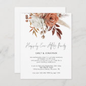 Invitation Florales Rustiques Heureusement Jamais Après Maria (Devant / Derrière)