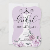 Invitation Florals Robe Mariage Blanche Drop En Fête des mari (Devant)