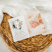floraux rose et blanc broussailles Photo baptême