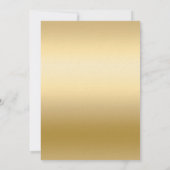 Invitation Floraux rose or luxe 50e anniversaire (Dos)