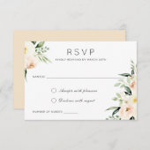 Invitation Flore Aquarelle Flore Flore Couleur de couleur Flo (Devant / Derrière)