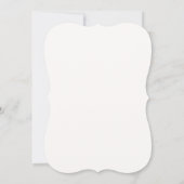 Invitation Flore bleu chic Dusty avec Mariage de calligraphie (Dos)