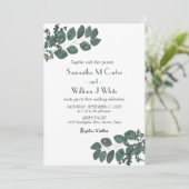 Invitation Flore botanique rustique Eucalyptus (Debout devant)