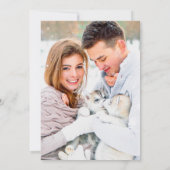 Invitation Flore chic violet avec calligraphie Mariage photo (Dos)