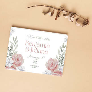 Invitation Flore classique Simple Élégant