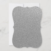 Invitation Flore d'argent clair Confetti Quinceanera Invitati (Dos)