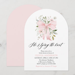 Invitation Flore de la boue rose Elle noue la Fête des mariée