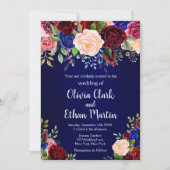 Invitation Flore de la marine russe de Bourgogne (Devant)