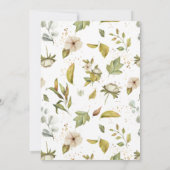 Invitation Flore d'or | Élégante verdure d'Eucalyptus (Dos)