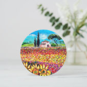 Invitation FLORE EN TOSCANE/ Champs, Pépites et tournesols (Debout devant)