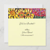 Invitation FLORE EN TOSCANE/ Champs, Pépites et tournesols (Dos)