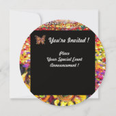 Invitation FLORE EN TOUSCANE/ Champs, Coquelicots et Tourneso (Dos)