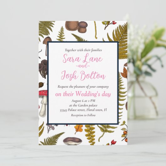 Invitation Flore et faune boisées 2 (Debout devant)