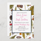 Invitation Flore et faune boisées 2 (Devant / Derrière)