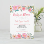 Invitation Flore et verdure Bébé en fleurs (Debout devant)