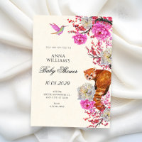 Flore faune esthétique printemps baby shower