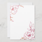 Invitation Flore Floral Mariage Design (Dos)