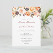 Invitation Flore floue et pêche (Debout devant)