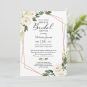 Invitation Flore Géométrique De Verdure Par Fête des mariées  (Debout devant)