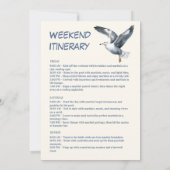 Invitation Flore marine et icônes océaniques Bachelorette (Dos)