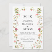 Invitation Flore minimale et chic | Mariage (Devant)