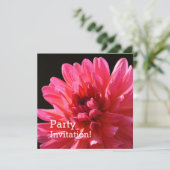 Invitation Flore moderne rose Dahlia Karma Fleur Fuchsiana (Debout devant)
