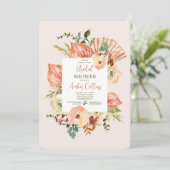 Invitation Flore peint à la main (Debout devant)