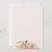 Invitation Flore peint à la main (Dos)